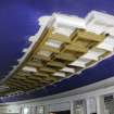 Standing Building Survey photograph, Ground floor crush hall (G02) - Ceiling, facing north, Odeon Cinema, 7 Clerk Street, Edinburgh