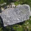 Digital photograph of rock art panel context with scale, Scotland's Rock Art Project, Hacklett, Benbecula, Western Isles