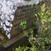 Walkover Survey photograph, Inscription on Wignall Memorial (118), Cambusmore Estate, Dornoch, Highland