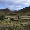 Walkover Survey photograph, Stone structure (63e) with stream to the left, Cambusmore Estate, Dornoch, Highland