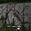 Digital photograph of panel to W, from Scotland's Rock Art Project, Achnabreck 10, Kilmartin, Argyll and Bute