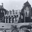 General view of Holyrood Abbey, Chapel Royal, from the SE