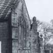 Corstorphine Parish Church, Edinburgh, view  of South Transept showing  Sundial on buttress and Forrester Arms above the window