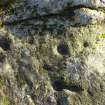 Digital photograph of close ups of motifs, from Scotland's Rock Art Project, Creag Liath, Highland