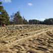 Survey photograph, Wade Road - General view showing WNW elevation of revetment wall, A9 Dualling - Tomatin to Moy, Highland