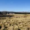 Survey photograph, Wade Road - General view of bank of road and revetment wall, A9 Dualling - Tomatin to Moy, Highland