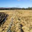 Survey photograph, Wade Road - General view looking along line of bank of road and revetment wall, A9 Dualling - Tomatin to Moy, Highland