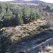 Survey photograph, North of layby 170: Ground slopes down to east and west by approximately 8m, A9 Dualling - Tomatin to Moy, Highland