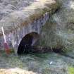 Survey photograph, South of layby 171: Concrete culvert going under the A9 from the stream moving south, A9 Dualling - Tomatin to Moy, Highland