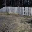 Survey photograph, Timber fenced cut-out of the compulsory purchase area to the north of the A9, A9 Dualling - Tomatin to Moy, Highland