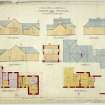 Stable offices: Plans, section, elevations
