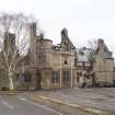 Langgarth House.  General view, post fire.  From west.