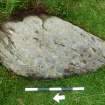 Digital photograph of perpendicular to carved surface(s), Scotland's Rock Art Project, Carnassarie Farm 10, Kilmartin, Argyll and Bute