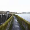 Carsfad Dam. View of walkway from south