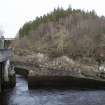 Carsfad Hydro Electric Power Station, Turbine House. View of tailrace area from south west