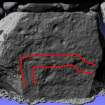 Snapshot of 3D model, from Scotland's Rock Art Project, Balnuarin of Clava North-East Passage 1, Highland