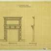 Drawing Room mantel  Elevation