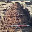 Trial Trench Evaluation Photograph, Post-excavation trench showing natural coverage, A9 Dualling - Tomatin to Moy, Highland