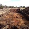 Trial Trench Evaluation Photograph, Post-excavation trench showing natural coverage, A9 Dualling - Tomatin to Moy, Highland