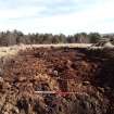 Trial Trench Evaluation Photograph, Post-excavation trench showing natural coverage, A9 Dualling - Tomatin to Moy, Highland