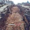 Trial Trench Evaluation Photograph, Post-excavation trench showing natural coverage, A9 Dualling - Tomatin to Moy, Highland