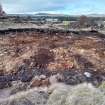 Trial Trench Evaluation Photograph, Post-excavation trench showing natural coverage, A9 Dualling - Tomatin to Moy, Highland