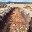 Trial Trench Evaluation Photograph, Post-excavation trench showing natural coverage, A9 Dualling - Tomatin to Moy, Highland