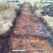 Trial Trench Evaluation Photograph, Post-excavation trench showing natural coverage, A9 Dualling - Tomatin to Moy, Highland