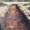 Trial Trench Evaluation Photograph, Post-excavation trench showing natural coverage, A9 Dualling - Tomatin to Moy, Highland