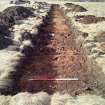 Trial Trench Evaluation Photograph, Post-excavation trench showing natural coverage, A9 Dualling - Tomatin to Moy, Highland