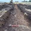 Trial Trench Evaluation Photograph, Post-excavation trench showing natural coverage, A9 Dualling - Tomatin to Moy, Highland