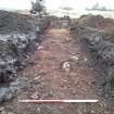 Trial Trench Evaluation Photograph, Post-excavation trench showing natural coverage, A9 Dualling - Tomatin to Moy, Highland