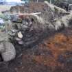 Trial Trench Evaluation Photograph, S facing section of wall 3202, A9 Dualling - Tomatin to Moy, Highland