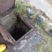 Watching Brief photograph, Chamber below manhole to NW of tower base, Lyness Visitor Centre extension to Scapa Flow Museum, Lyness, Orkney