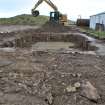 Watching Brief photograph, Cooling tower base following removal of internal deposit, Lyness Visitor Centre extension to Scapa Flow Museum, Lyness, Orkney