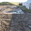 Watching Brief photograph, Exposed cooling tower base, pre-excavation, Lyness Visitor Centre extension to Scapa Flow Museum, Lyness, Orkney