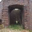 View of the tallest opening in the chimney on the SW, with a small aperture in the opposite wall