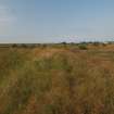 View from the ENE to the NW corner of the blast mound on the crest of the earthwork (Final Wash House W30)