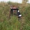 View WSW of the grass-grown narrow gauge railway tunnel entrance (Dry Gun Cotton Store W9)