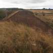 Explosives Magazine R65: view from the WSW of the inner face of the concrete revetment that was originally hidden by the make-up of the blast wall