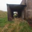 Explosives Magazine R1: view from the NNE of the canopy provided for the narrow gauge railway in front of the building’s façade