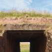 View NNW of the brickwork above the concrete lintel at the entrance to the Narrow Gauge Railway Tunnel (Final Wash House W31)