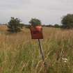 View of a sign NE of the road (initially a Narrow Gauge Railway line) and S of Explosives Magazine R32