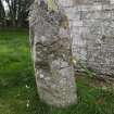 Digital photograph of panel in context without scale, from Scotland's Rock Art Project, Warrior Stone, Borders