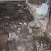 Watching Brief photograph, Walling and surface/ foundation layer, St Magnus Cathedral, Broad Street, Kirkwall, Orkney