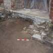 Watching Brief photograph, Walling and surface/ foundation layer, St Magnus Cathedral, Broad Street, Kirkwall, Orkney