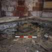 Watching Brief photograph, Section through exposed deposits, St Magnus Cathedral, Broad Street, Kirkwall, Orkney