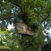 Boat-shaped tree house. 