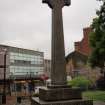 Watching Brief photograph, Detail celtic cross, Falkirk Town Centre Regeneration, Falkirk