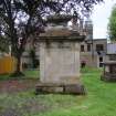 Watching Brief photograph, Detail of tombstones/graves South of Phase 2 area, Falkirk Town Centre Regeneration, Falkirk